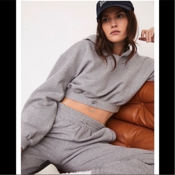 For Love & Lemons Josie Gray Sweatshirt - S (2/4) - Picture 1 of 10